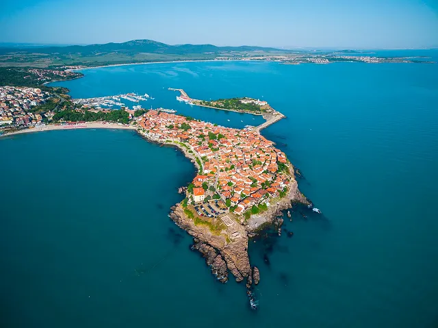 looking down on Sozopol