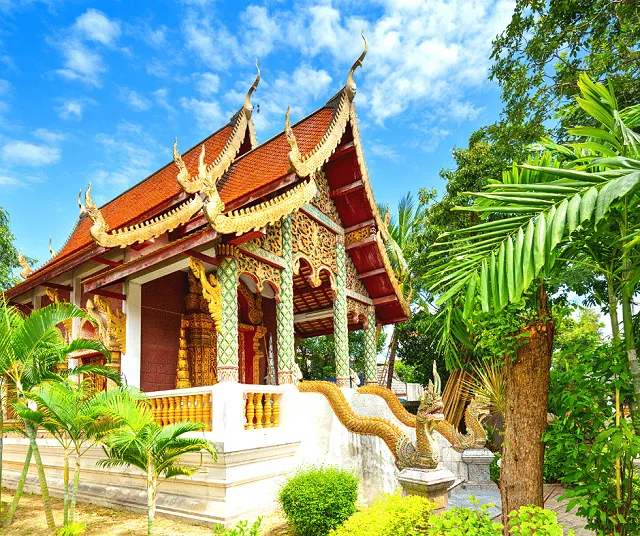 a temple in Chiang Mai