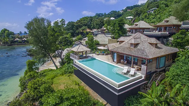 Oceanview presidential villa at Hilton Seychelles