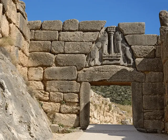 The lion gate, mycenae