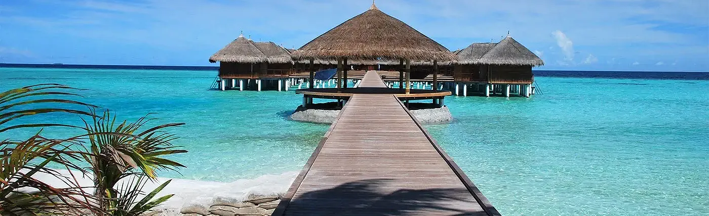 Sea villas in the Maldives